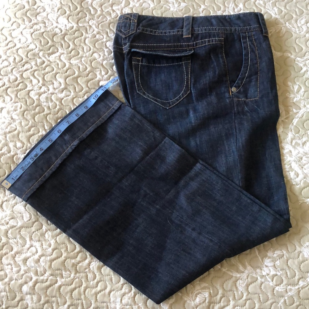 Loft Jeans Straight Flare Wide Leg Blue Size 2P